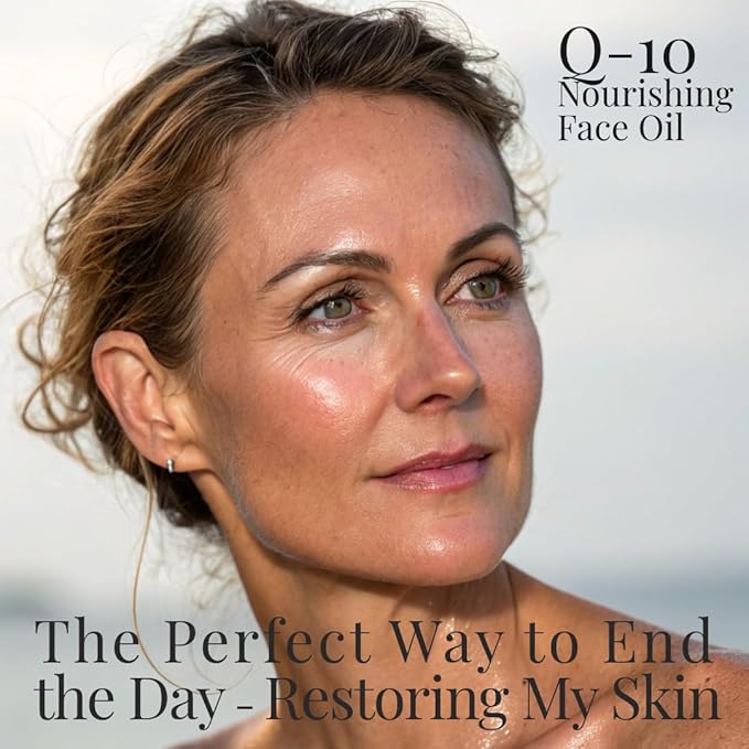 Q-10 Face Oil | 15 in 1 Powerful Anti-Aging Facial Oil with CoQ10, Vitamin C & E | Hydrating, Lightweight Oil for Radiant Skin