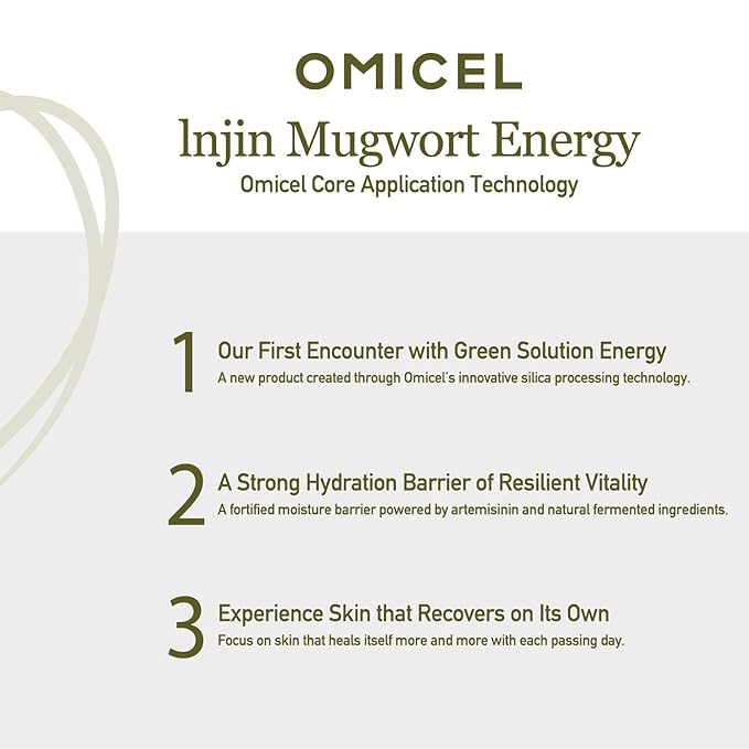 INJIN Mugwort Green Solution Mist (1 Count) - Hydrating Facial Toner Spray for Dewy, Glowing Skin | Moisturizing Makeup Setting Mist | Hemp Stem Extract, Bifida Ferment Lysate