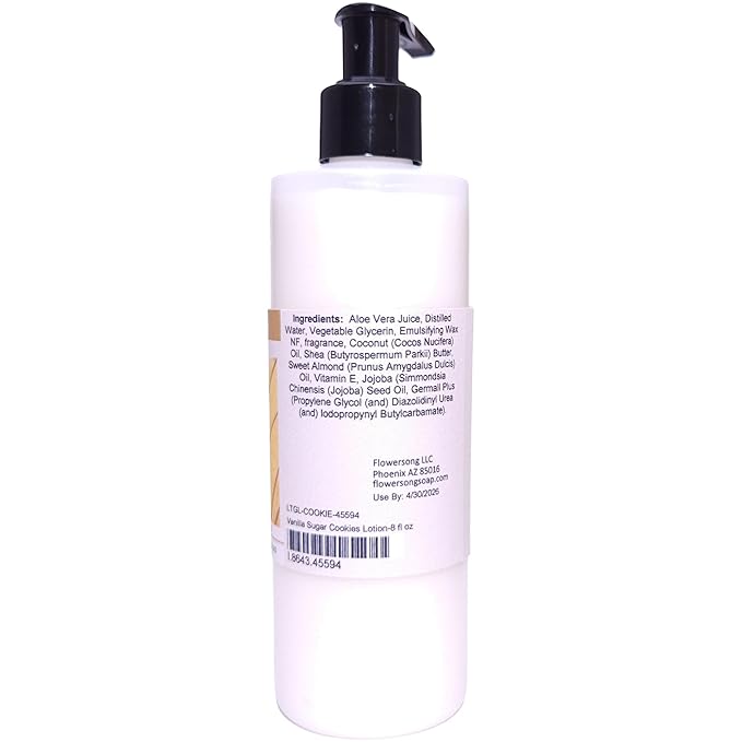 Blossom to Bath Vanilla Sugar Cookies Lotion (8 Ounce) - Signature Fragrance - Absorbs Quickly with a Mouth Watering Bakery Scent