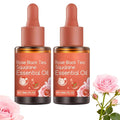 Rose Black Tea Squalane Essential Oil, Moisturizing Hydrating Serum, Rejuvenating Repairing Soften Nourishing Oil, Lightweight & Not Easy Greasy(1Floz/Pcs) (2Pcs)