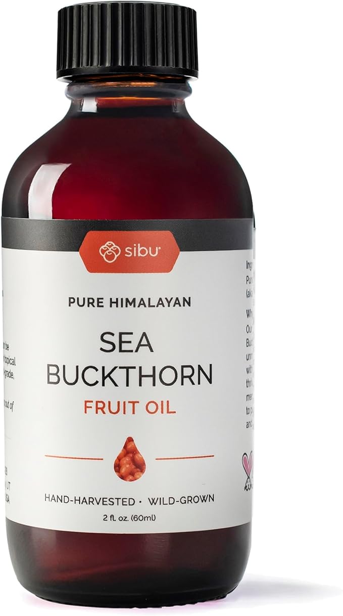 sibu Premium Himalayan Omega 7 Sea Buckthorn Fruit Oil, 2 oz
