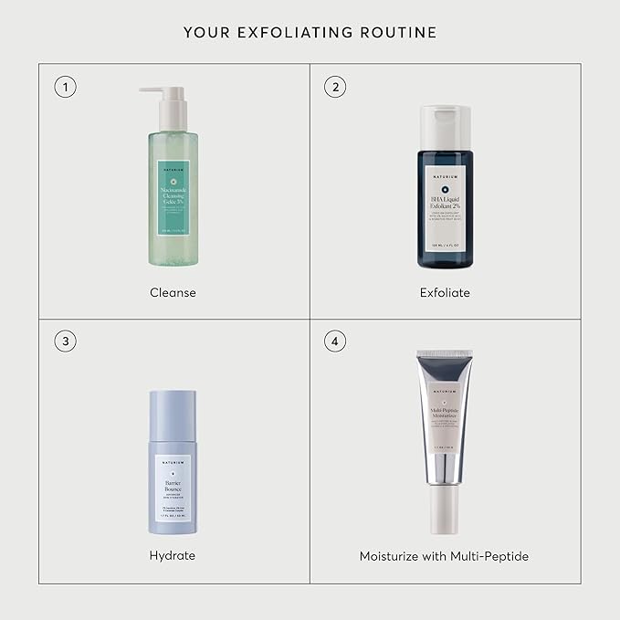 Naturium BHA Liquid Exfoliant 2%, Leave-on Face & Skin Care Exfoliating Pore Treatment, with Salicylic Acid & Bioactive Fruit Acids, Packaging May Vary, 4 oz