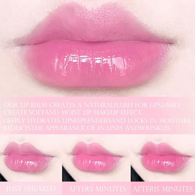 BINGBRUSH 2 Pcs Blueberry Color Changing Lipstick Queen,PH Mood Long Lasting Labiales Lip Gloss Lip Balm Tinted Magic Lip Stain Makeup Lipstick Set for Women