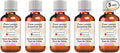 Greenwood Essential Pure Lemon Essential Oil (Citrus limonum) Steam Distilled (Pack of Five) 100ml X 5(16.9 oz)