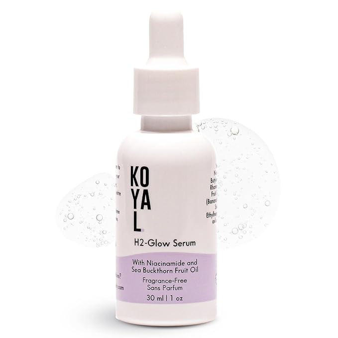 Koyal Beauty H2-Glow Face Serum with Niacinamide & Sea Buckthorn for Sensitive, Dry Skin - Vegan, Cruelty-Free Serum