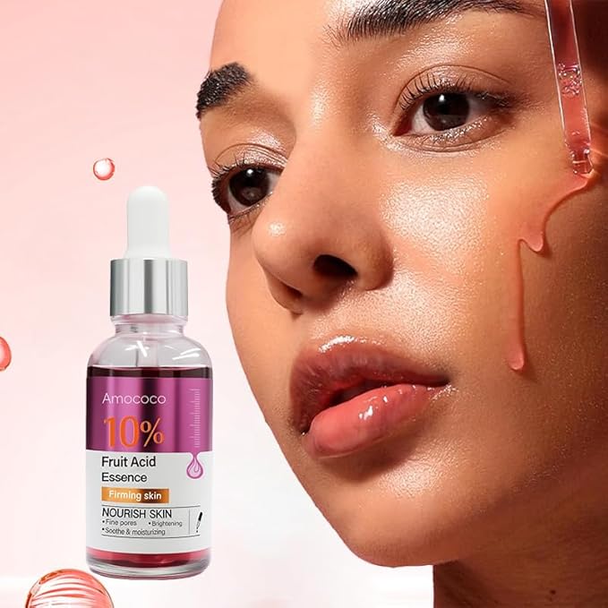 Glycolic Acid Serum 10% for Face, AHA Exfoliating Treatment to Visibly Minimize Pores, Hydrate Dry Skin & Improve Skin Texture, Vegan & Cruelty-Free