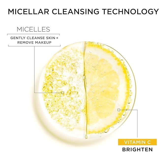 Garnier SkinActive Micellar Holiday Skincare Gift Set, Includes 3 Travel Size Micellar Water Formulas, Includes 100ml Original, Waterproof and Vitamin C Formulas, 1 Kit