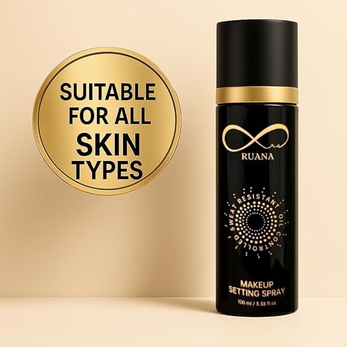 Ruana Makeup Setting Spray – Viral Matte Finish, 16-Hour Hold, Oil & Sweat Control Mist, 3.38 fl oz