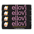 Ellovi Natural Lip Butter Lip Balm - Creamsicle - Pure Enough to Eat - Made With Just 6 Vegan Ingredients - 100% Natural & Organic Moisturizing Lip Care for All Day Hydration (4-Pack)