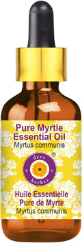 dève herbes Myrtle Essential Oil (Myrtus communis) with Glass Dropper | Pure | Non-Sticky | Non-Greasy | Lightweight | Men & Women | All Skin Types | Steam Distilled 5ml (0.16 oz)