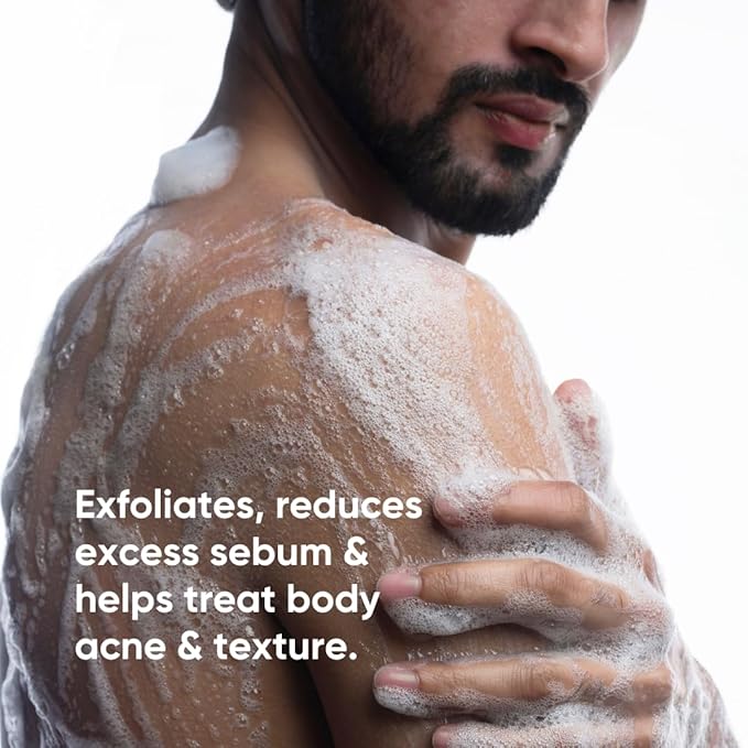 Minimalist Salicylic Acid +LHA 2% Body Wash | Acne Body Wash for Exfoliating, Excess Sweat, Rough & Bumpy Skin | Sulphate (SLS) & Dye Free | Shower Gel For Women & Men | 6.76 Fl Oz / 200 ml