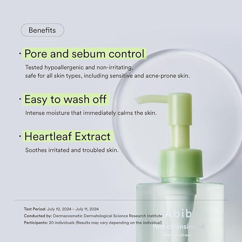 Abib Pore Cleansing Oil Heartleaf Oil-wash 6.76 fl.oz.