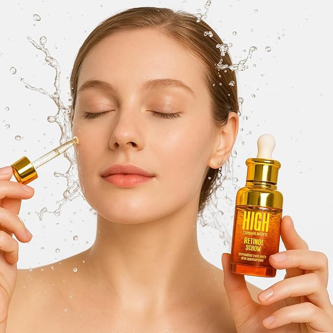 Retinol 1% Anti-Aging Face Serum for Wrinkles, Fine Lines & Dark Spots, Improves Skin Texture, Night Treatment | High Cosmetic Agency,Skincare Formula