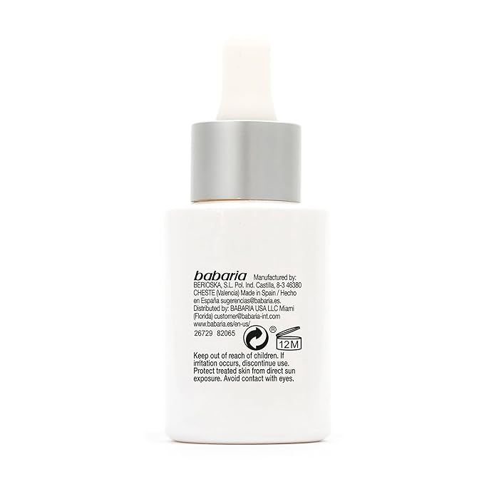 Babaria Collagen Vegan Serum - Face Serum Made from Wild Plants - Skin Care for Skin Elasticity and Firmness - Anti-Aging Serum for Face - 1 oz