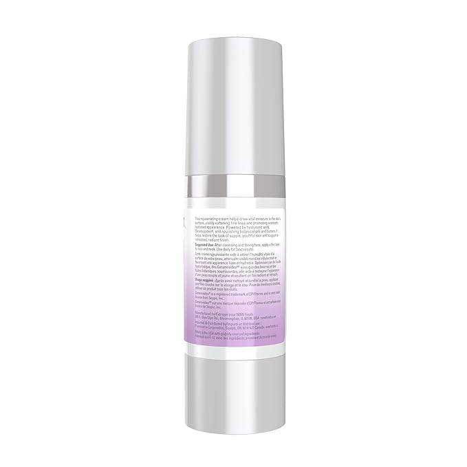 NOW Foods Solutions, Hyaluronic Acid Moisturizer, Smoothing and Toning, Rehydrating to Start Your Day, 2-Ounce