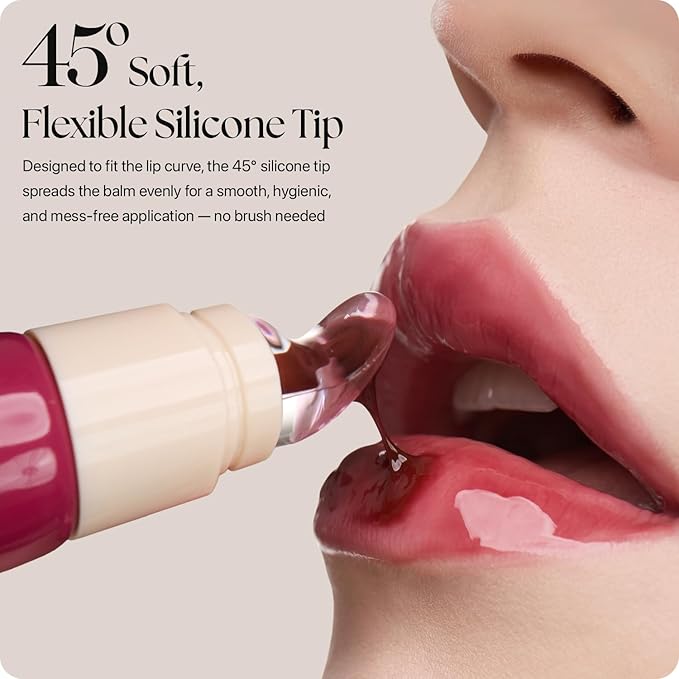 Nature Republic Honey Melting Lip Butter Balm – Hydrating Tinted Plumping Lip Balm with Peptides, for Sheer & Glossy, Fuller-Looking Lips (RASPBERRY GLAZE)