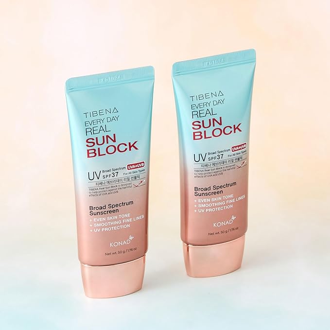Everyday Real Mineral Sunscreen SPF 37 | Lightweight Korean Sunblock for Face & Neck | No White Cast, Broad-Spectrum UVA/UVB Protection | Calming & Non-Greasy | 60g