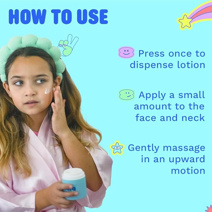 Pipa Skincare Smooth Operator Kids Face Moisturizer 1.7 oz | Clean, Non-Toxic, Hypoallergenic, Fragrance-Free Lotion | Multi-Vitamin Ceramides Cream | Gentle Skin Care Birthday Gift for Tweens