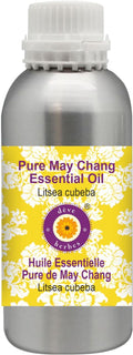Deve Herbes Pure May Chang Essential Oil (Litsea cubeba) Steam Distilled 630ml (21 oz)