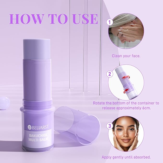 Bakuchiol Eye Balm Stick - Under Eye Cream for Dark Circles and Puffiness, High Potency Retinol Alternative Smooths Fine Lines & Wrinkles for Sensitive Skin, Vegan Moisturizer Stick (0.32oz/9g)