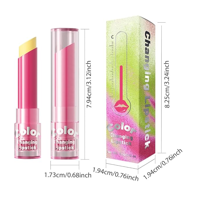 BINGBRUSH Color Changing Lipstick Set, PH Lip Balm Mood Lipstick, Natural Color-Changing Tint with Deep Moisture, Long Lasting Personalized Lip Gloss for Daily Wear or Gifts (01# Sunshine Blush)