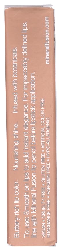 Mineral Fusion Lipstick Butter, Luscious, 0.06 Ounce