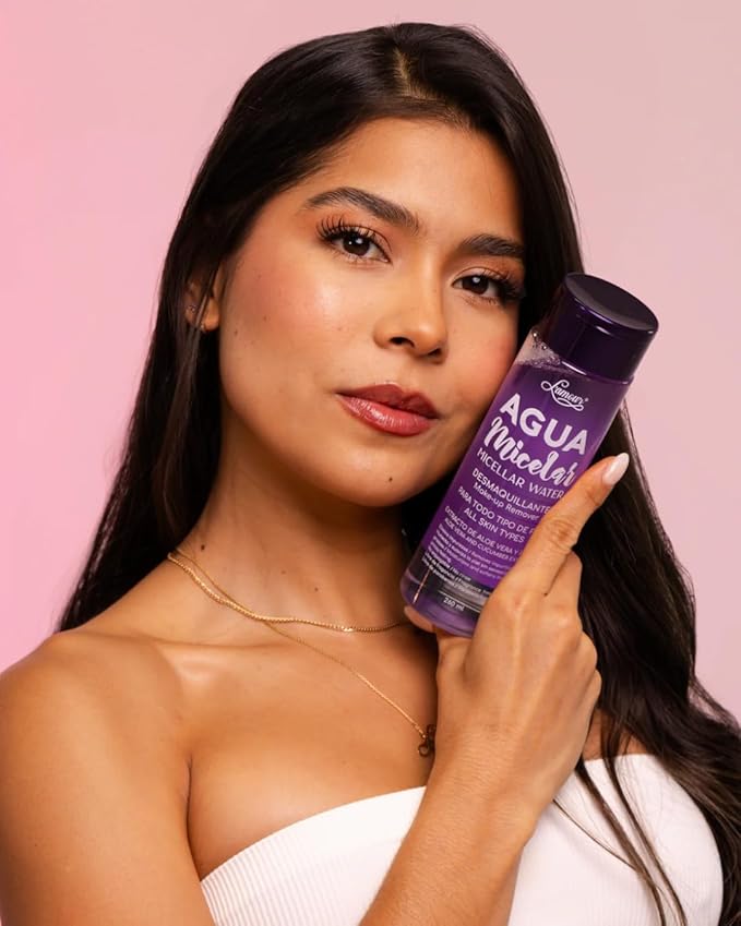 Micellar Water – 3-in-1 Facial Cleansing Water for Makeup Removal, Gentle Cleansing & Hydration – With Aloe Vera & Cucumber – No Rinse Needed