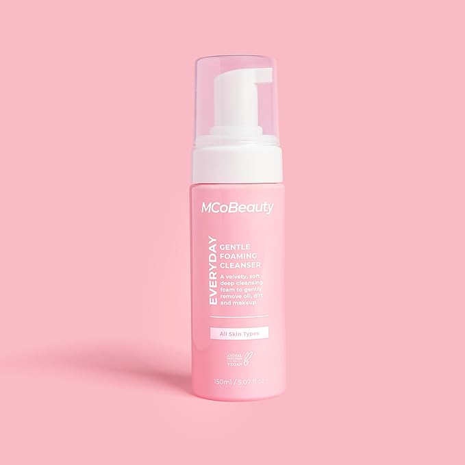 MCoBeauty - Everyday Gentle Foaming Cleanser - Lightweight Face Wash with Soothing Botanicals - Removes Makeup, Dirt and Impurities - Vegan, Cruelty Free Skin Care