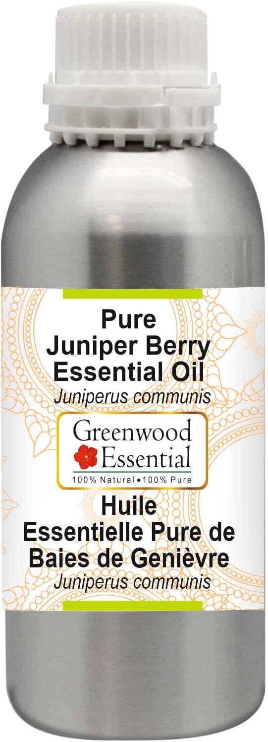 Greenwood Essential Pure Juniper Berry Essential Oil (Juniperus communis) Steam Distilled 300ml (10 oz)