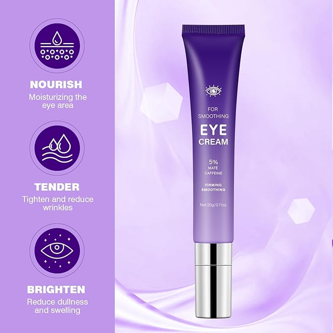 Caffeine Eye Stick Cream Reduces Fine Lines,Dark Circles,Anti-Wrinkle,Hydrating Eye Balm for Puffy Eyes,Softens& Nourish Skin
