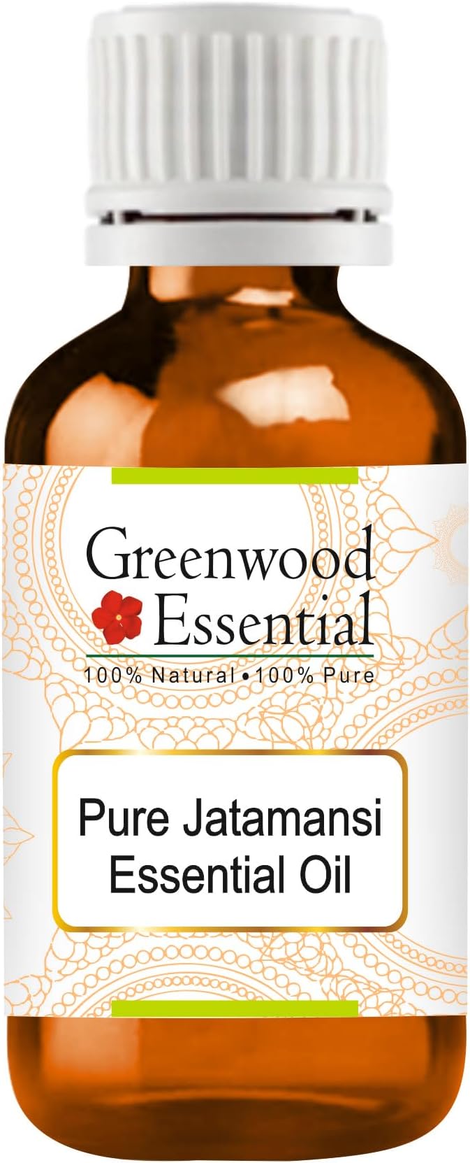 Greenwood Essential Jatamansi (Spikenard) Essential Oil (Nardostachys jatamansi) Pure | Non-Sticky | Non-Greasy | Lightweight | Men & Women | All Skin Types | Steam Distilled 10ml (0.33 oz)