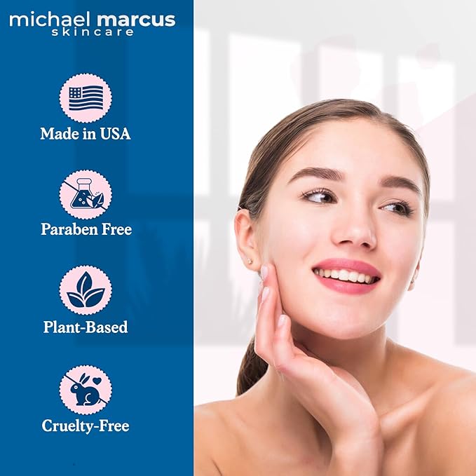 Michael Marcus Exfoliating Enzyme Face Peel (1.7oz Jar) - Face Exfoliator Mask for Dullness, Fine Lines, Wrinkles & Uneven Skin Tone - Remove Impurities and Unclog Pores with Cruelty Free skincare