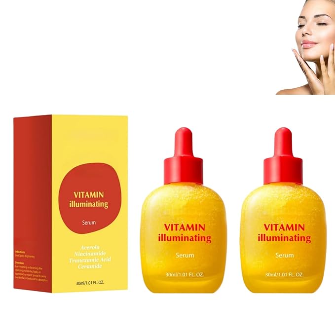 Vitamin C Face Serum with Niacinamide & Arbutin – Visibly Brightens Skin, Helps Reduce Dark Spots & Signs of Aging for a Radiant Glow – 30ml / 1.01 fl.oz. (2, 1)