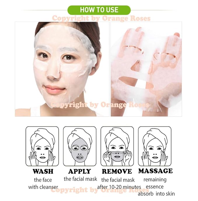 100 pcs Vegan Combo, Ultra Hydrating Essence Mask, Korean Facial Mask Sheet (10 x 10 Types), Made in Korea
