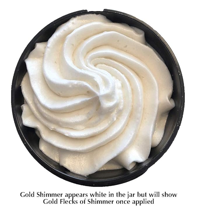 GLIMMER GODDESS Shimmer Body Butter with Organic Whipped Shea Butter for Hydration, Moisturizing & Silky Natural Glow - Bronze, Diamond & Rose Gold in Sexy, 2oz, Pack of 3