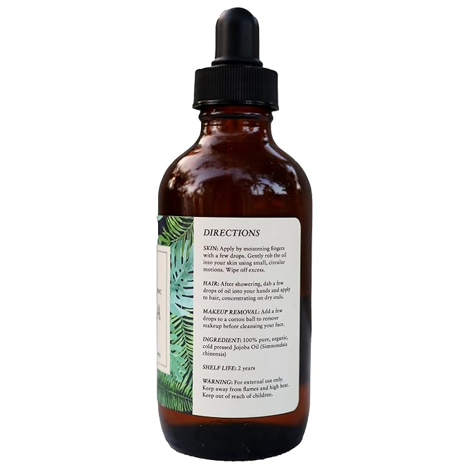 Baja Basics Pure Jojoba Oil for Skin Cold Pressed Moisturizer for Face, Body, Nails and Hair – Multi-Purpose Beauty Product – Vitamin E – Anti-Aging, Hydrating Oil for Men and Women – 4 oz Bottle