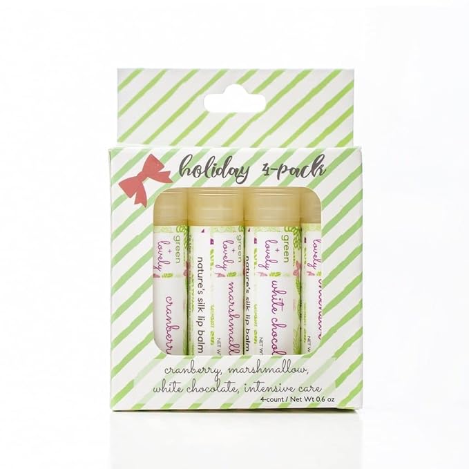 Green + Lovely Nature's Silk Organic Lip Balm, Moisturizing, Cranberry