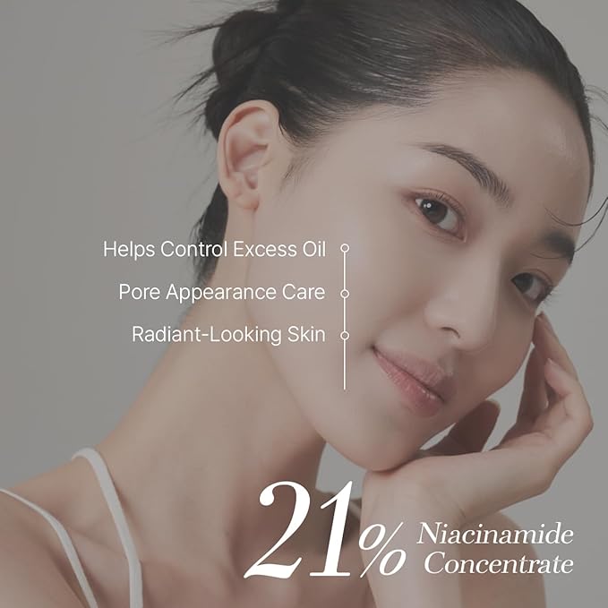 starlike Niacinamide 21% Pore Serum I 1.69 Fl oz (50ml) I Korean Moisturizing & Oil Balancing Facial Serum I Soothing, Lightweight & Fresh Finish I 17 Amino Acids & Hyaluronic I Glowing Skin Care