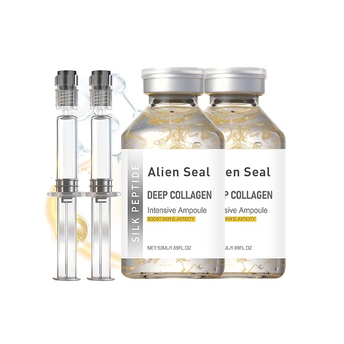 Silk Peptide Intensive Lifting Ampoule | Moisturizes, firms and lifts, Korean anti-aging facial essence, smooths wrinkles, improves elasticity | Christmas gift for women, 50ml/1 ampoule (2pcs, 1)