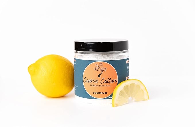 100% Vegan Whipped Shea Butter (Poundcake) Nourish Skin + Strengthen Hair