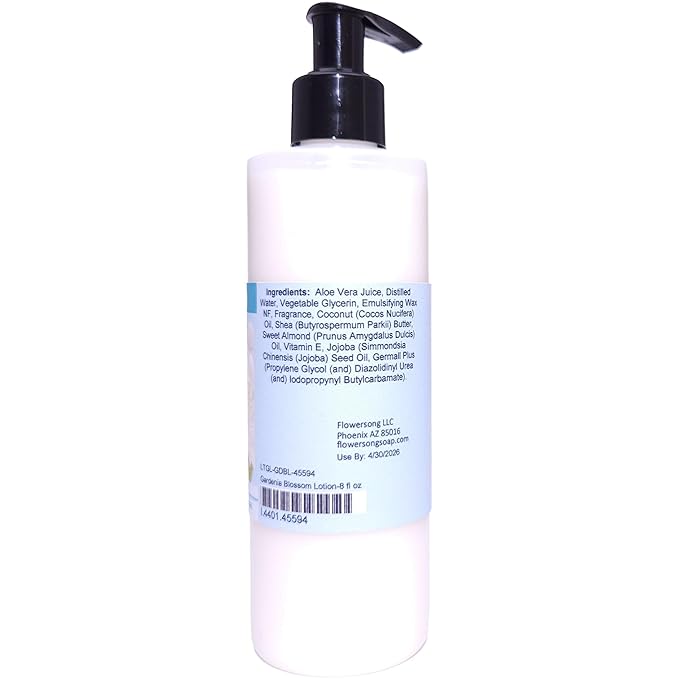 Gardenia Blossom Lotion (8 Ounce) - Phthalate Free Fragrance - Absorbs Quickly with a Rousing Floral Scent