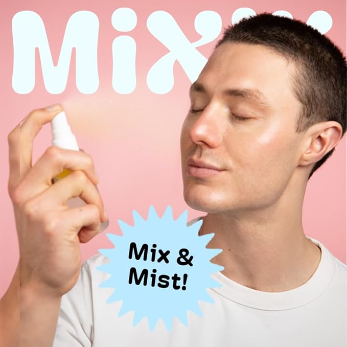 MIXIK Jelly Toner Spray for Face - Skincare Mist, Alcohol-Free Facial Toner for Hydrating, Made of Rose Water, Avocado Oil, Blue Agave Extract (80 ml (2.7 fl oz) Full Size)