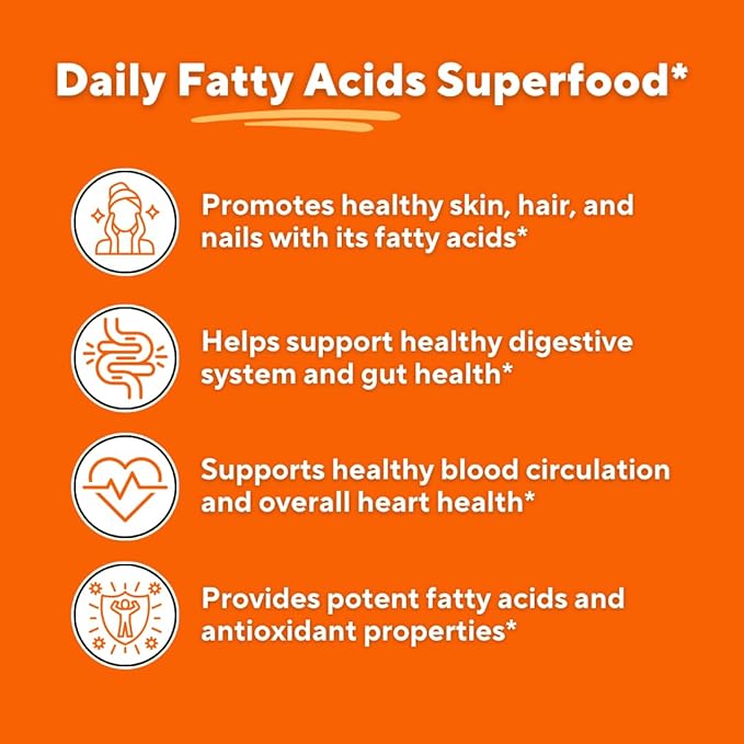 Organic Sea Buckthorn Extract Powder with Natural Omega 7 & Omega 3 6 9 for Heart Health, Skin, Immune Support - 100g Powder Supplement & 33 Day Supply - Non-GMO, Gluten-Free, Vegan-Friendly