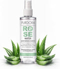 Rose Water Face Mist Toner with Aloe Vera & Hyaluronic Acid – Hydrating & Soothing Spray for Redness, Dry & Acne-Prone Skin – Natural, Alcohol-Free – 4.05 fl oz