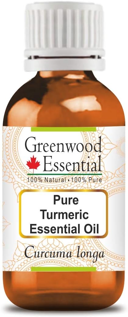 Greenwood Essential Turmeric Essential Oil (Curcuma Longa) Steam Distilled 15ml (0.50 oz)