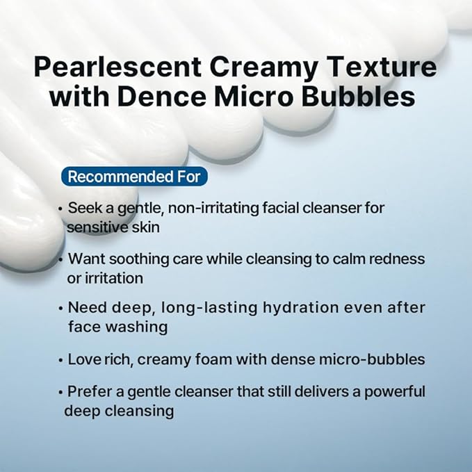 DearMYDEW HYCICA Soothing Gentle Cleansing Foam | Low pH 5.5 Cleanser for Sensitive Skin, Calming Hydrating Cica Face Wash & Barrier Care, Centella, Ultra-Low Molecular HA, Korean Skincare, 5.07 fl oz