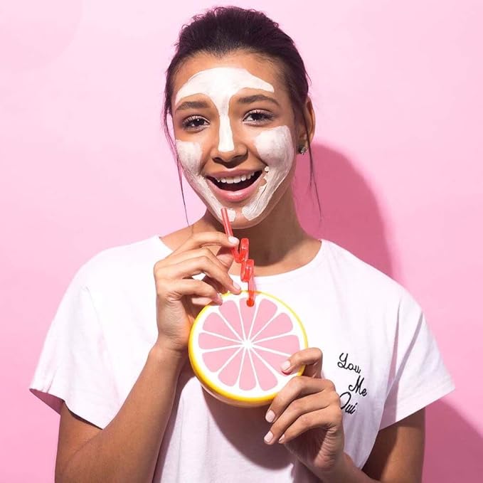 Yes To Grapefruit Detoxifying Brightening Mask, Brightening & Balancing Mask Leaving Your Skin Smooth Radiant & Refreshed, With Antioxidants & Vitamin C, Natural, Vegan & Cruelty Free