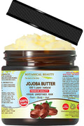 Botanical Beauty JOJOBA OIL BUTTER RAW VIRGIN UNREFINED for Face, Body, Hair, Nails. Dry Skin, Cracked Hands, Eczema, Psoriasis Rashes, Itchiness, Redness (8 Fl Oz)