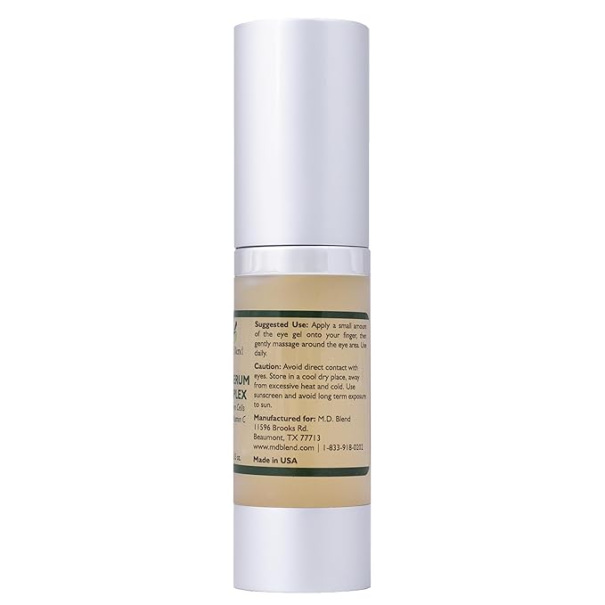 Advanced Plant Stem Cell Eye Serum, Aloe & Vitamin C, Hydrating & Brightening Eye Care Treatment, Smooths Fine Lines, Firms Delicate Skin Beauty, Fast-Absorbing Formula, Airless Pump, 15 ml