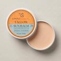 Tallow Sun Balm, tinted - with grassfed tallow, castor oil, zinc oxide | Mineral Sunscreen | Natural, Clean, Organic | Reef Safe, Ocean Friendly | Spf 30 - suitable for sensitive skin (2 oz) (Fair)